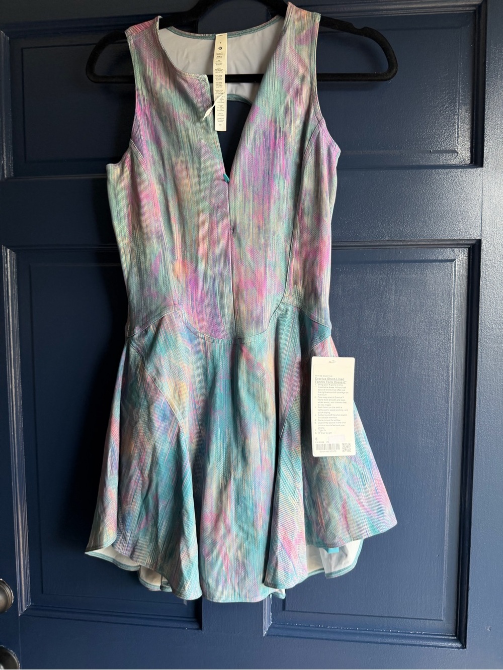 Lululemon Everlux Short-Lined Tennis Tank Dress 6” - Multicolor - NWT
